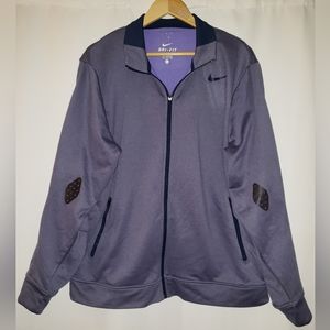 NIKE RF Roger Federer French Open Premier Mens Purple Jacket Knit Size XL